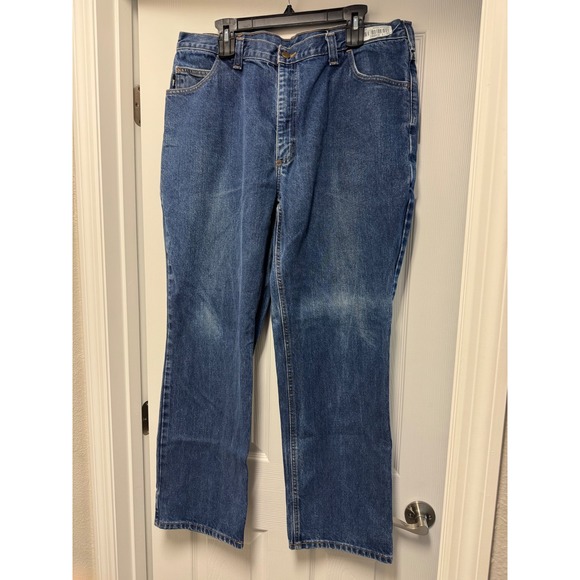 Carhartt Other - Carhartt FR Flame Resistant Work Jeans Mens 40x32 Medium Wash Denim CAT 2 NFPA